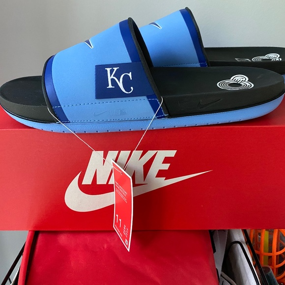 Nike Offcourt Slides Sandals Kansas City Royals New Mens Size 11